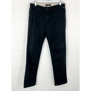 Vans Mens Black Chino‎ Flat Front Pants Skater Regular Fit Size 31